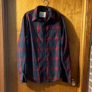 Original Weatherproof Vintage Classic Red and Black Plaid Shirt